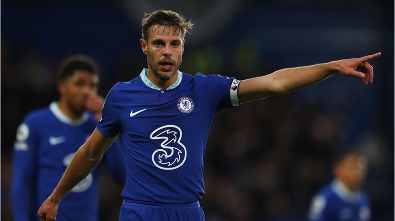 Azpilicueta trong màu áo của The Blues