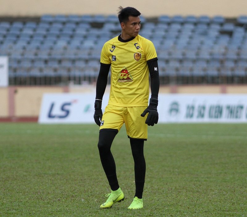 Thủ thành khi còn thi đấu tại FC Quảng Nam 